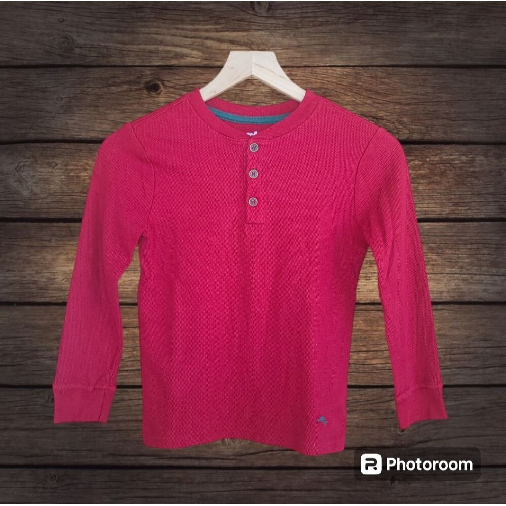 Tommy Bahama Henley Long Sleeve Shirt Size M (7/8)